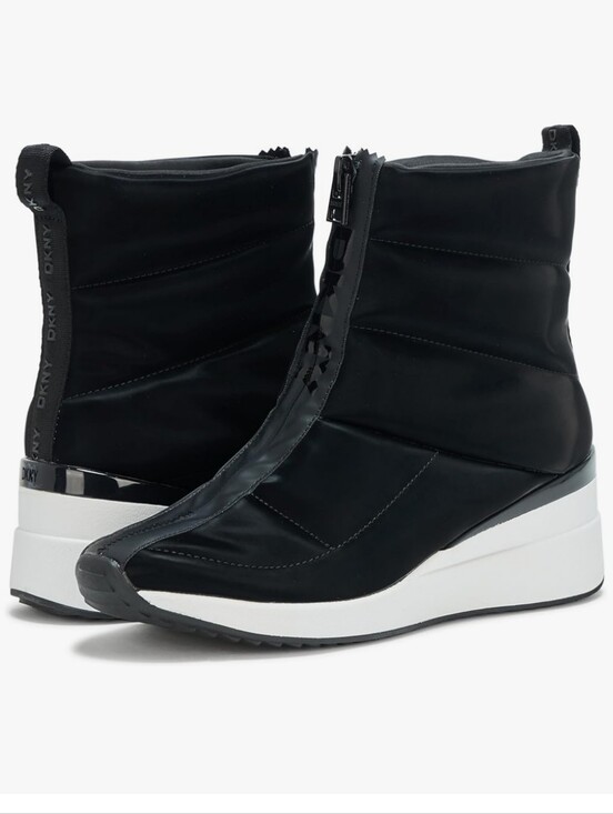 Dkny Shoes - NEW DKNY Women's Parla Zip-Up Wedge Ankle Boots in Black